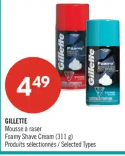 Pharmaprix GILLETTE Foamy Shave Cream offer