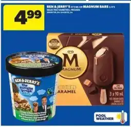Real Canadian Superstore Ben & Jerry's 473 ml or Magnum Bars 3/4/5 offer