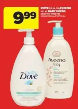 Real Canadian Superstore Dove or Aveeno Baby Needs offer