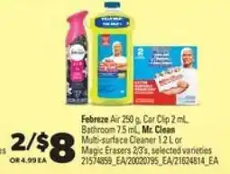 Real Canadian Superstore Febreze Air, Mr. Clean Multi-surface Cleaner, Magic Erasers offer