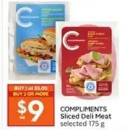 Safeway Compliments sliced deli meat offer