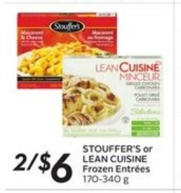 Safeway Stouffer's or lean cuisine frozen entrées offer