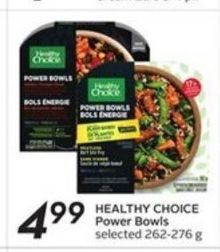 Safeway Healthy choice power bowls offer