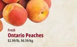 Farm Boy Fresh Ontario Peaches offer