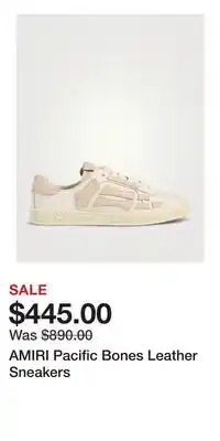 Holt Renfrew AMIRI Pacific Bones Leather Sneakers offer