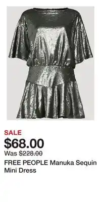Holt Renfrew FREE PEOPLE Manuka Sequin Mini Dress offer