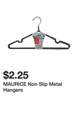 Dollarama MAURICE Non Slip Metal Hangers offer