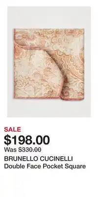 Holt Renfrew BRUNELLO CUCINELLI Double Face Pocket Square offer