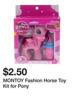 Dollarama MONTOY Fashion Horse Toy Kit for Pony offer