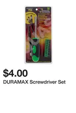 Dollarama DURAMAX Screwdriver Set offer
