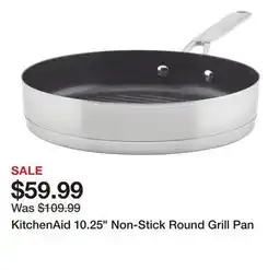 TSC Stores KitchenAid 10.25 Non-Stick Round Grill Pan offer