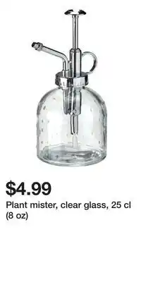 IKEA Plant mister, clear glass, 25 cl (8 oz) offer