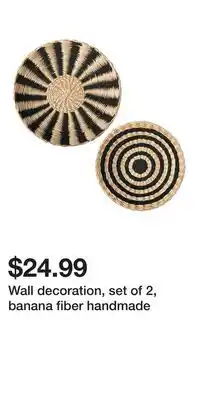 IKEA Wall decoration, set of 2, banana fiber handmade offer