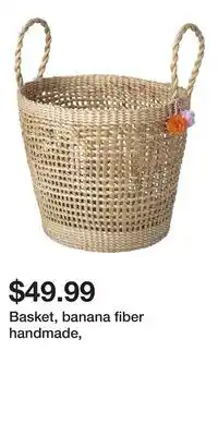IKEA Basket, banana fiber handmade offer