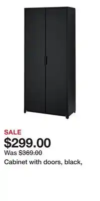 IKEA Cabinet with doors, black offer