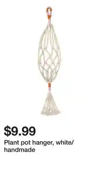 IKEA Plant pot hanger, white/handmade offer
