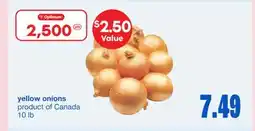 Wholesale Club Yellow Onions offer