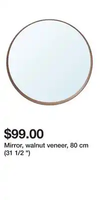 IKEA Mirror, walnut veneer, 80 cm (31 1/2 ) offer