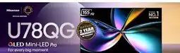 2001 Audio Video 55U78QG Hisense 55 QLED Mini-LED Pro offer
