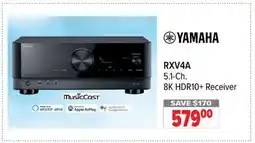 2001 Audio Video RXV4A YAMAHA 5.1-Ch. 8K HDR10 + Receiver offer