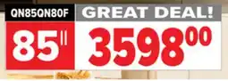 2001 Audio Video QN85QN80F SAMSUNG 85 NEO QLED 4K VISION AI SMART TV offer