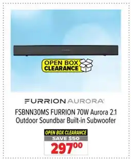 2001 Audio Video FSBNN30MS FURRION 70W Aurora 2.1 Outdoor Soundbar Built-in Subwoofer offer