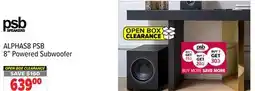 2001 Audio Video ALPHAS8 PSB 8 Powered Subwoofer offer