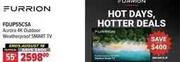 2001 Audio Video FDUP55CSA FURRION 55 Aurora 4K Outdoor Weatherproof SMART TV offer