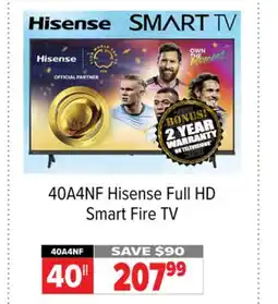 2001 Audio Video 40A4NF Hisense 40 Full HD Smart Fire TV offer