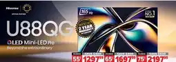 2001 Audio Video 55U88GQ Hisense 55 QLED Mini-LED Pro offer