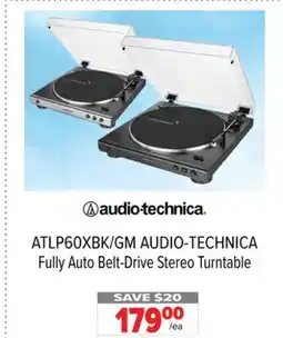 2001 Audio Video ATLP60XBK/GM AUDIO-TECHNICA Fully Auto Belt-Drive Stereo Turntable offer