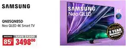2001 Audio Video QN85QN85D SAMSUNG 85 Neo QLED 4K Smart TV offer