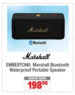 2001 Audio Video EMBERTONII Marshall Bluetooth Waterproof Portable Speaker offer