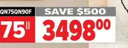 2001 Audio Video QN75QN90F SAMSUNG 75 Neo QLED 4K QN90F Vision AI Smart TV offer