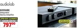 2001 Audio Video 6000ABK Integrated Stereo Amplifier offer