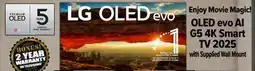 2001 Audio Video OLED55G5 LG 55 OLED evo AI G5 4K Smart TV 2025 offer
