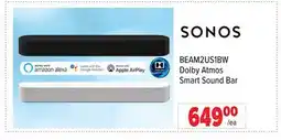 2001 Audio Video BEAM2US1BW SONOS Dolby Atmos Smart Sound Bar offer