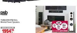 2001 Audio Video T54BLK/WH PSB Slim, Minimal Tower Speakers offer