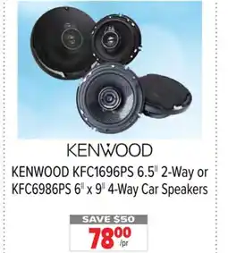 2001 Audio Video KENWOOD KFC1696PS 6.5 2-Way or KFC6986PS 6 X 9 4-Way Car Speakers offer