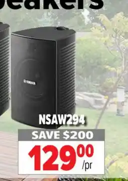 2001 Audio Video NSAW294 YAMAHA Indoor/Outdoor Speakers offer