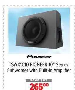 2001 Audio Video TSWX1010 PIONEER 10 Sealed Subwoofer with Built-In Amplifier offer