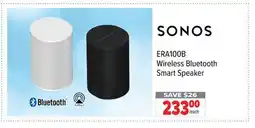 2001 Audio Video ERA100B SONOS Wireless Bluetooth Smart Speaker offer