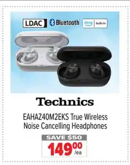 2001 Audio Video EAHAZ40M2EKS True Wireless Noise Cancelling Headphones offer