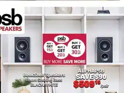 2001 Audio Video ALPHAP5B Psb BookShelf Speakers offer