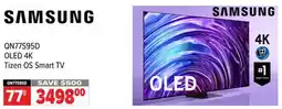 2001 Audio Video QN77S95D 77 SAMSUNG OLED 4K Tizen OS Smart TV offer