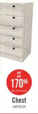 The Brick Hart Bedroom Chest of Drawers, 5-Drawer, 24.6W x 36.2H, Made in Canada - White offer