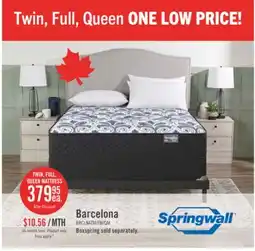 The Brick Springwall Barcelona Tight Top Luxury Firm Twin Mattress offer