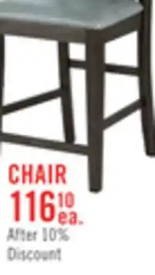 The Brick Tribeca Counter-Height Dining Chair with Vegan-Leather Fabric, Cross-Back - Grey/Brown offer