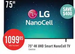The Brick LG 75 NanoCell AI NANO80 4K Smart TV (75NANO80AUA.ACC) offer