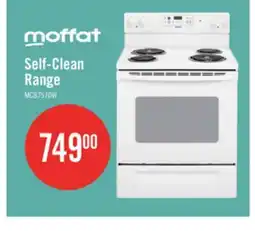 The Brick Moffat 30 Free Standing Self Clean Electric Range - MCB757DMWW offer